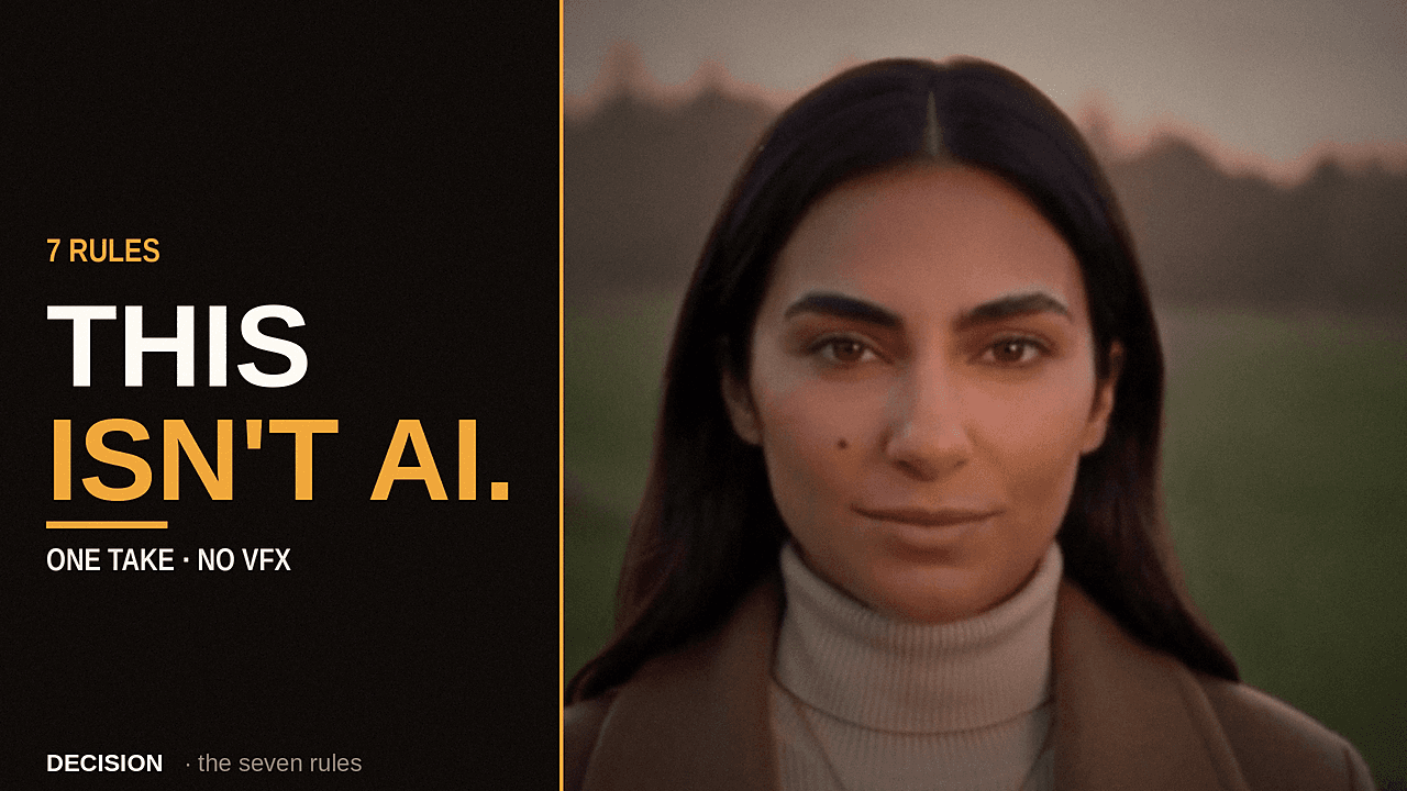 ليه الفيديو بتاعك بيبان إنه AI؟ 7 قواعد للقطة سينمائية واقعية