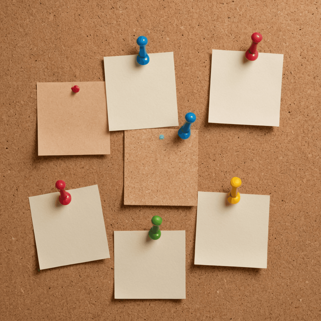 خلفية ذات نسيج فلين بني فاتح مع عدد قليل من دبابيس